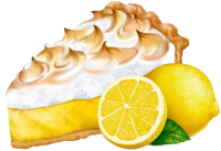 a slice of lemon pie